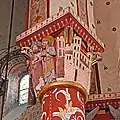Kapitell 4: Christus erscheint Jüngern, rechts himmlisches Jerusalem