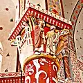 Kapitell 4: Christus erscheint Jüngern, links himmlisches Jerusalem
