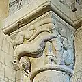 Kapitell, Mensch mit zwei Schlangenmonster