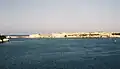 Blick von der Lascaris Battery auf Fort Ricasoli. Die den Grand Harbour beherrschende Stellung der Batterie wird deutlich