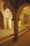 Unterkirche, Chorpartie mit Säule