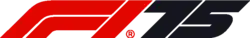 Hier wird das Sonderlogo der Saison 2025 als 75. Jubiläum der Formel 1 gezeigt