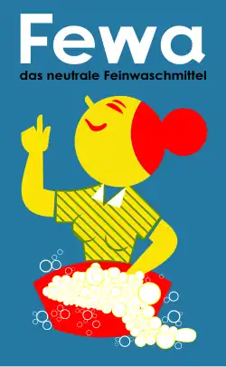 Fewa, das erste voll­synthetische Wasch­mittel der Welt