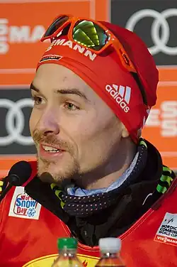 Rießle beim Weltcup 2016 in Ramsau