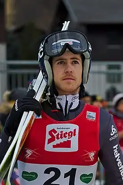 Tim Hug beim Weltcup in Ramsau am Dachstein im Dezember 2016.