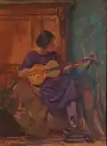 Anna Haindl, Gitarre spielend