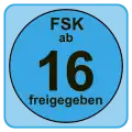 Altersfreigabelogo für Medien in Deutschland von de:Freiwillige Selbstkontrolle der Filmwirtschaft seit Dezember 2008 ab 16