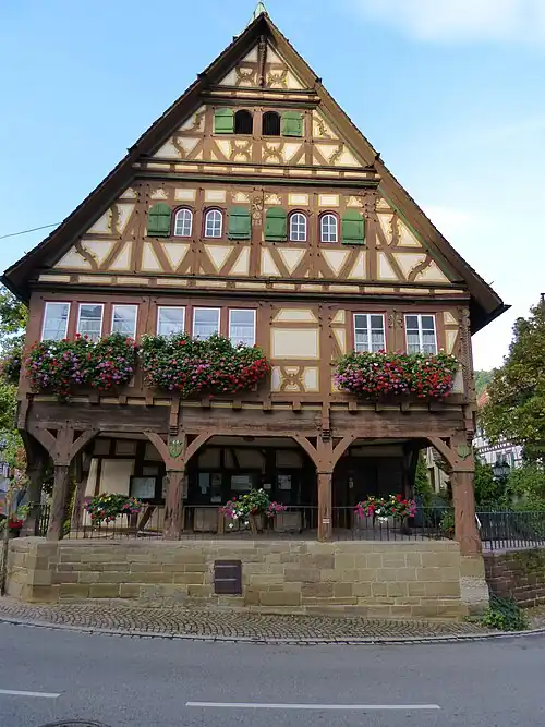 Frontalansicht gesehen von der Hauptstraße