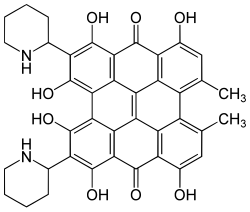 Strukturformel von Fagopyrin