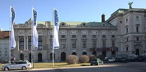 Permanenter Kongressort der OSCE im Festsaaltrakt der Wiener Hofburg