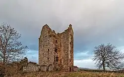 Fairburn Tower im Jahr 2017, drei Jahre vor der Restaurierung
