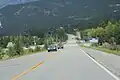 Blick auf den Highway BC93/BC95 in nördlicher Richtung