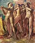 Diana mit drei Frauen (Studie zum Deckenfresko im Palais Huldenberg-Lederer, Weidlingau), o. D., Salzburgmuseum.