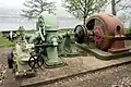 Die alte Francis-Turbine mit Generator. Jetziger Standort ist Fankel an der Mosel