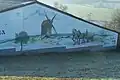 Darstellung der Scherbdaer Windmühle an einer Hausfassade