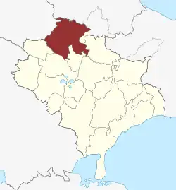 Lage des Terslev Sogn in der Faxe Kommune