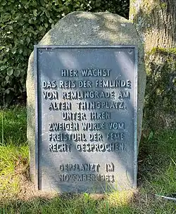 Info-Tafel an der Femlinde
