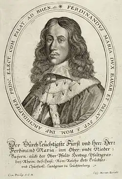 Ferdinand Maria, Darstellung aus einem Krönungsdiarium aus dem Jahre 1658
