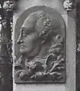 Porträt von Ferdinand von Braunschweig-Wolfenbüttel auf dem Denkmal zur Schlacht von Krefeld