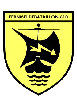 Internes Verbandsabzeichen des Fernmeldebataillons 610 (nicht mehr unterstellt)