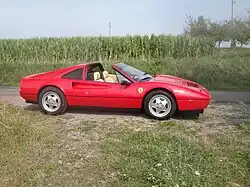 Seitenansicht des offenen 328 GTS