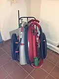 Feuerlöscher auf Rädern