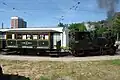 Dampflok Nr. 7 und Wagen Nr. 4