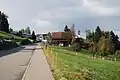 Feusisberg von der Strasse nach Pfäffikon aus gesehen