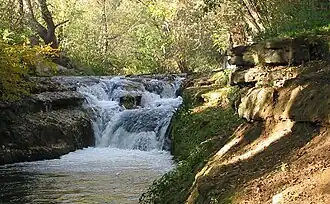 Der Filswasserfall in Geislingen an der Steige