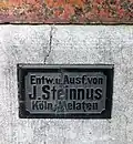 Firmenschild Johann Steinnus