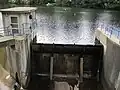 Fischbauchklappe an der Perlenbachtalsperre