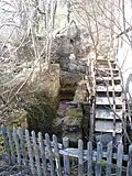 Mühlkanal mit altem Mühlrad - Vorstadt