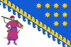 Flagge der Oblast Dnipropetrowsk