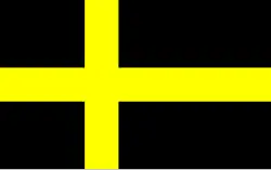 Inoffizielle Kreuzflagge Härjedalens