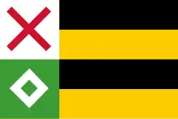 Flagge der Gemeinde Moerdijk