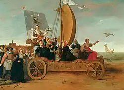Gemälde „Flora’s Mallewagen“