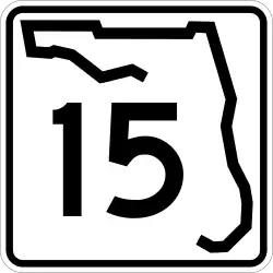 Straßenschild der Florida State Road 15