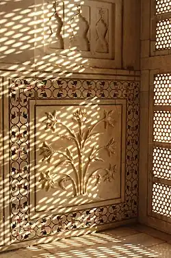 Blumen in Marmor, Taj Mahal