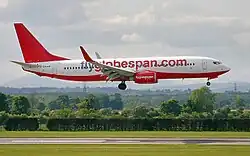 Eine ehemalige Boeing 737-800 der Flyglobespan
