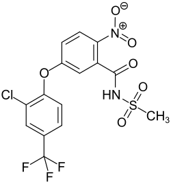 Strukturformel von Fomesafen