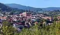 Lage der Kirche in Forbach