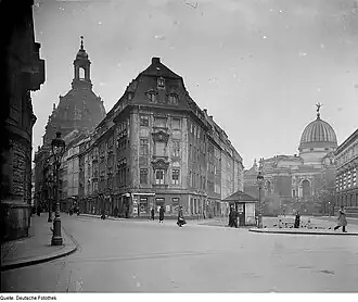 Blick von der Rampischen Gasse und Salzgasse, um 1935