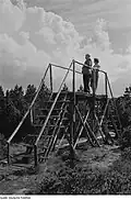 Historische Aufnahme der Besucherbrücke (1963)