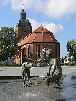 Der neue Brunnen am Markt