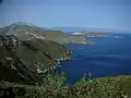 Blick von Fourni nach Osten mit Agios Minas und Mikros Agios Minas