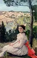Frédéric Bazille: Dorfansicht 1868