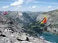 Aussicht von der Fründenhütte in Richtung Kandersteg