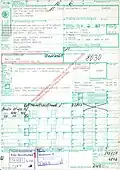 Frachtbrief vom 2. Oktober 1990 mit Eingangsstempel Berlin Wriezener Bahnhof