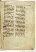 Canso n° V. Ab der III. Strophe: « En alvernhe part Lemozi ». Handschrift « C », BnF, français 856, folio 232r: Digitalisat auf Gallica. (1301–1400).