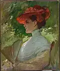 Frank Duveneck: Lady with a Red Hat (Portrait of Maggie Wilson)